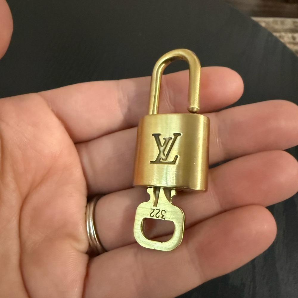 Louis Vuitton Brass Padlock with Key (Authentic)